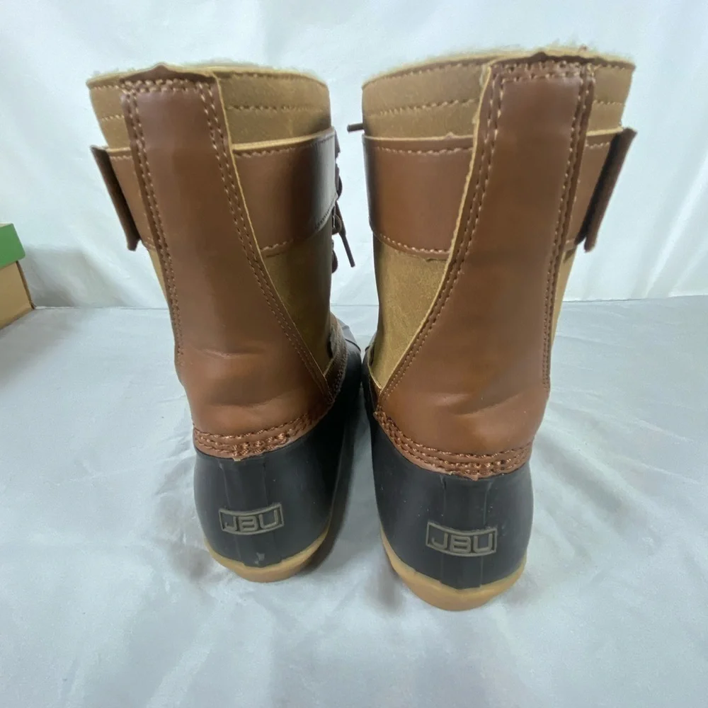 Jambu Calgary Brown/Whiskey Duck New in Box Waterproof Duck Boots Size 7.5